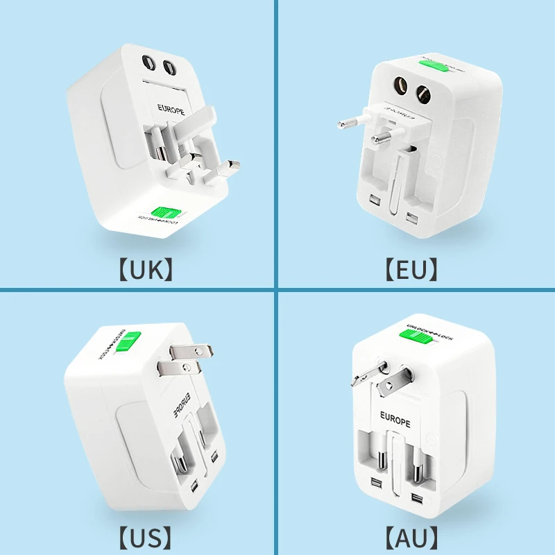 Adaptador de Tomada Universal Internacional com USB